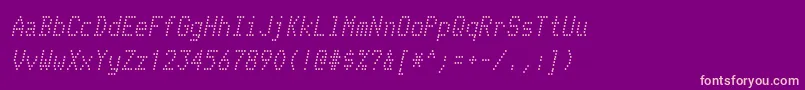 TelidonrgItalic Font – Pink Fonts on Purple Background