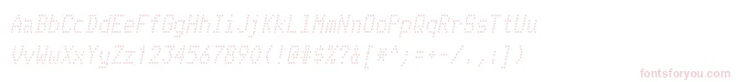 TelidonrgItalic Font – Pink Fonts on White Background