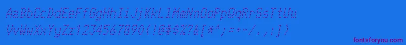 Шрифт TelidonrgItalic – фиолетовые шрифты на синем фоне