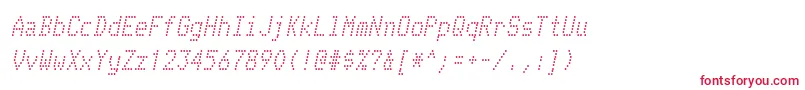 TelidonrgItalic Font – Red Fonts on White Background