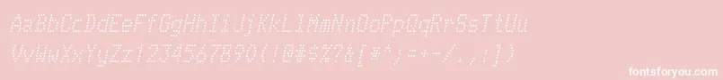Шрифт TelidonrgItalic – белые шрифты на розовом фоне