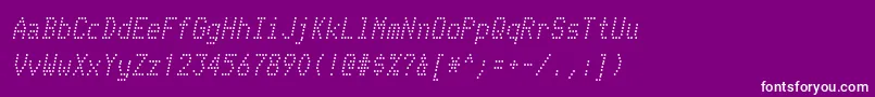 TelidonrgItalic Font – White Fonts on Purple Background