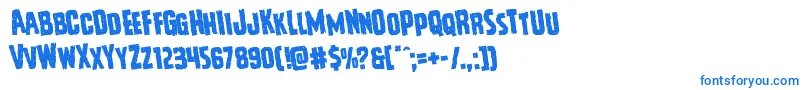 Vicioushungerrotate Font – Blue Fonts on White Background