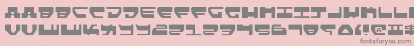 Lovev2l Font – Gray Fonts on Pink Background