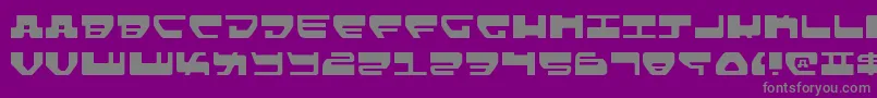 Lovev2l-fontti – harmaat kirjasimet violetilla taustalla