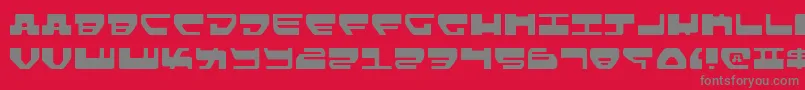 フォントLovev2l – 赤い背景に灰色の文字
