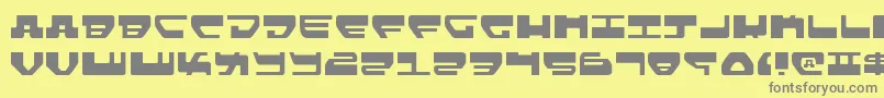 Шрифт Lovev2l – серые шрифты на жёлтом фоне