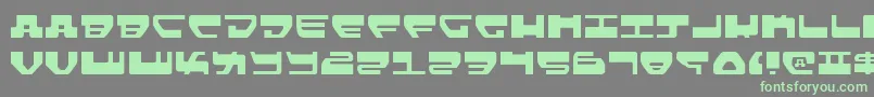フォントLovev2l – 灰色の背景に緑のフォント