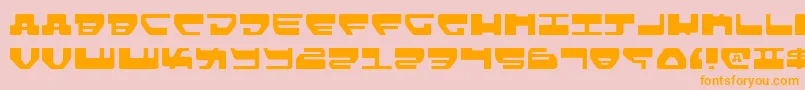 Шрифт Lovev2l – оранжевые шрифты на розовом фоне