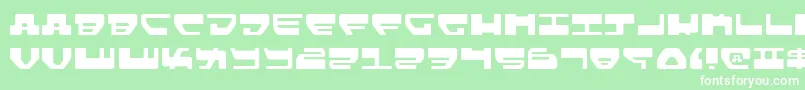 Шрифт Lovev2l – белые шрифты на зелёном фоне