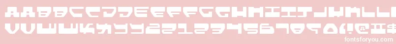 Lovev2l-fontti – valkoiset fontit vaaleanpunaisella taustalla