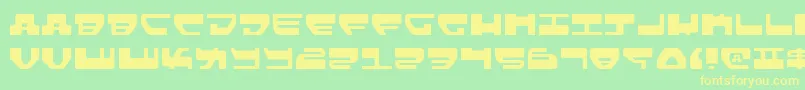 Lovev2l Font – Yellow Fonts on Green Background