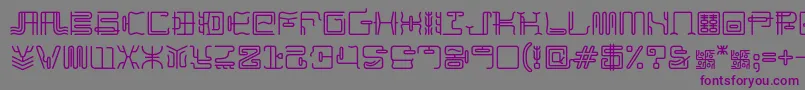 MaximageZhilong Font – Purple Fonts on Gray Background