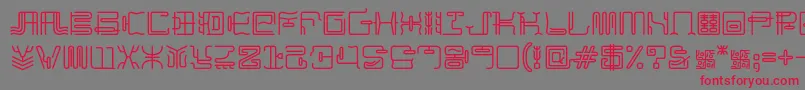 MaximageZhilong Font – Red Fonts on Gray Background