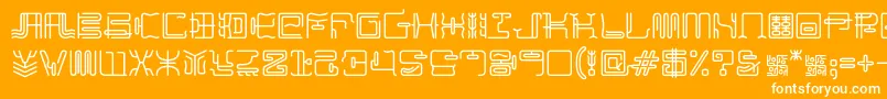 MaximageZhilong Font – White Fonts on Orange Background