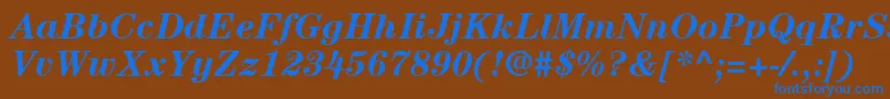 More about ItcCenturyLtBoldItalic Font ItcCenturyLtBoldItalic Font – Blue Fonts on Brown Background