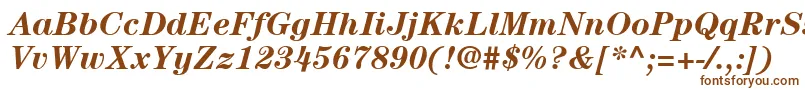 Fonte ItcCenturyLtBoldItalic – fontes marrons