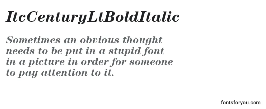 ItcCenturyLtBoldItalic-fontti
