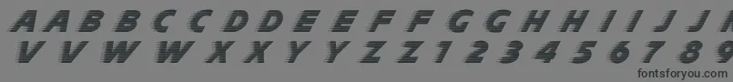 フォントSlipstreamNormal – 黒い文字の灰色の背景