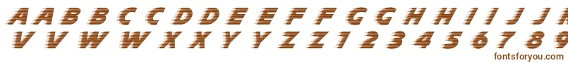 Шрифт SlipstreamNormal – коричневые шрифты на белом фоне