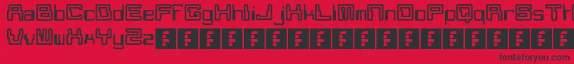 Moonmonkey Font – Black Fonts on Red Background