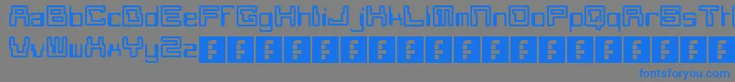 Moonmonkey Font – Blue Fonts on Gray Background