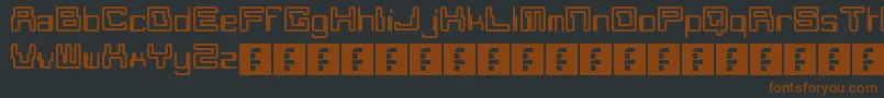 Moonmonkey Font – Brown Fonts on Black Background