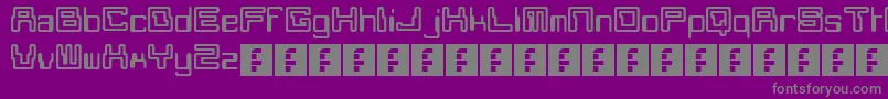 Moonmonkey Font – Gray Fonts on Purple Background