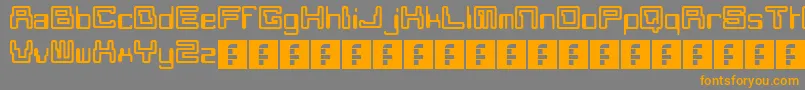 Moonmonkey Font – Orange Fonts on Gray Background