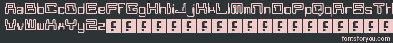 Moonmonkey Font – Pink Fonts on Black Background
