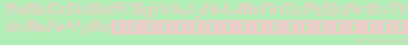 Moonmonkey Font – Pink Fonts on Green Background