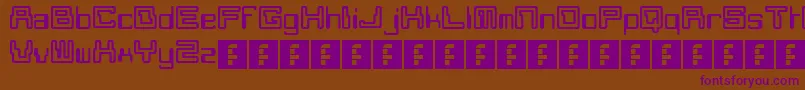 Moonmonkey Font – Purple Fonts on Brown Background