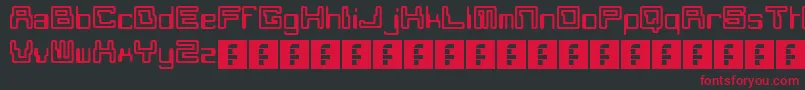 Moonmonkey Font – Red Fonts on Black Background
