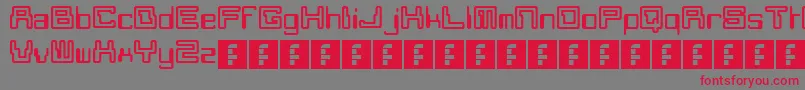 Moonmonkey Font – Red Fonts on Gray Background