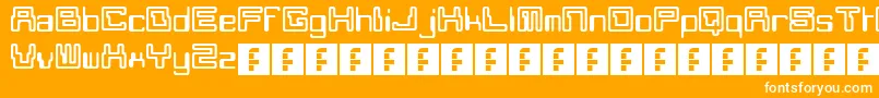 Moonmonkey Font – White Fonts on Orange Background