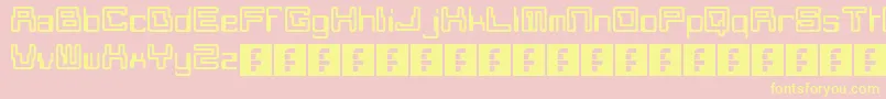 Moonmonkey Font – Yellow Fonts on Pink Background