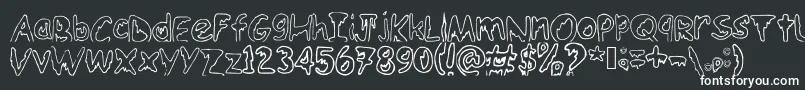Emoo Font – White Fonts on Black Background