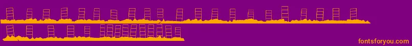 Police HollywoodCapitalBlank – polices orange sur fond violet