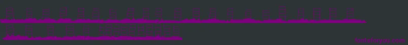 HollywoodCapitalBlank Font – Purple Fonts on Black Background