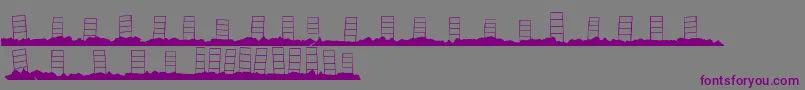 Police HollywoodCapitalBlank – polices violettes sur fond gris