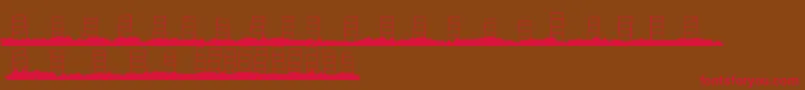 HollywoodCapitalBlank Font – Red Fonts on Brown Background