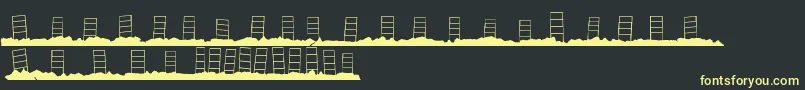 HollywoodCapitalBlank Font – Yellow Fonts on Black Background