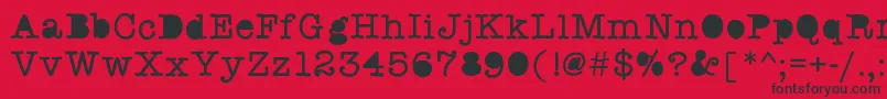 Swstaffmeeting Font – Black Fonts on Red Background