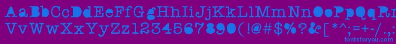 Swstaffmeeting Font – Blue Fonts on Purple Background