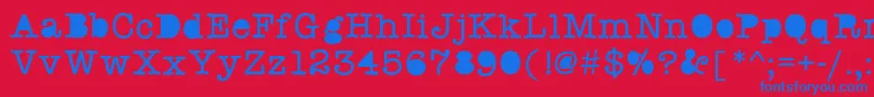 Swstaffmeeting Font – Blue Fonts on Red Background