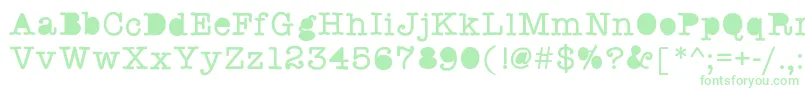 Swstaffmeeting Font – Green Fonts on White Background