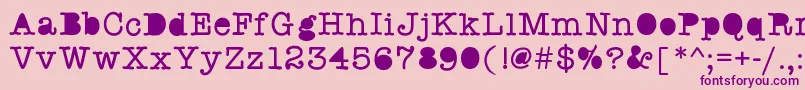 Swstaffmeeting Font – Purple Fonts on Pink Background