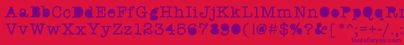 Swstaffmeeting Font – Purple Fonts on Red Background