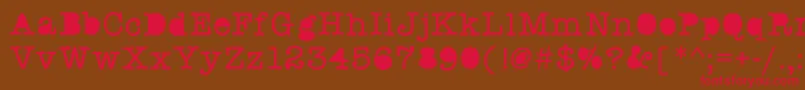 Swstaffmeeting Font – Red Fonts on Brown Background