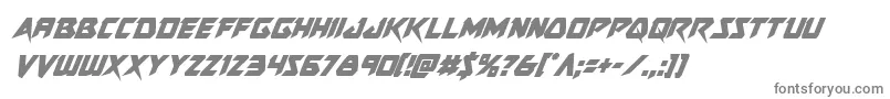 Skirmishercondital Font – Gray Fonts on White Background